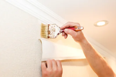Pose de papier peint à Aÿ-Champagne — revêtements muraux et toiles de verre